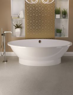 Ванна из искусственного камня AquaStone Кантри 188x94см белый